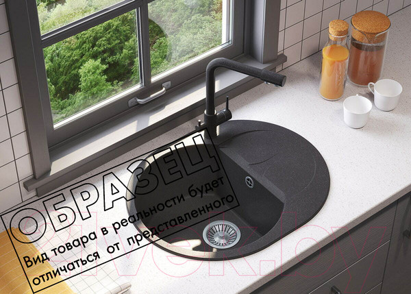 Изображение товара Мойка кухонная Polygran Atol-620 (космос)