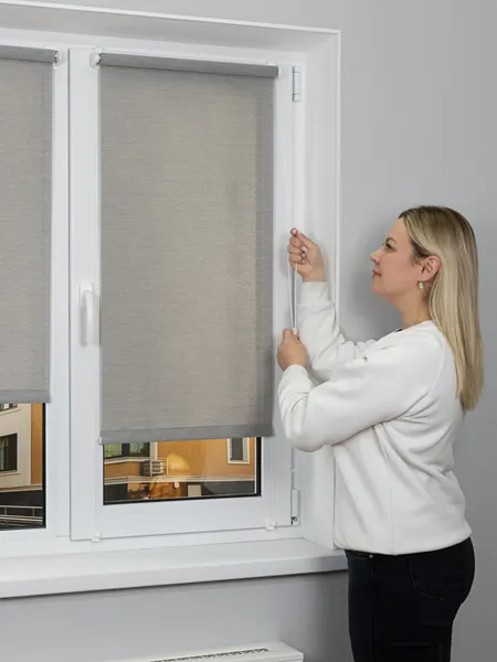 Изображение товара Рулонная штора Lm Decor Шайн LM 42-02 64x215 (серый)