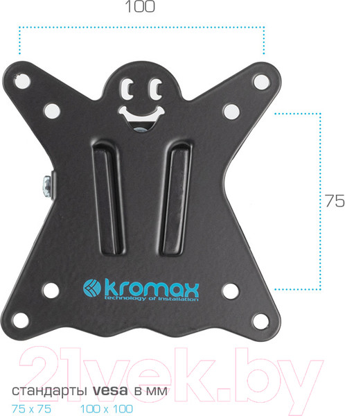 Изображение товара Кронштейн для телевизора Kromax Casper-100 (черный)