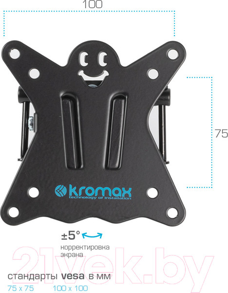 Изображение товара Кронштейн для телевизора Kromax Casper-103 (черный)