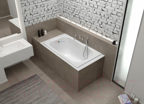 Изображение товара Ванна чугунная Универсал Каприз-У 120x70 (1 сорт, с ножками)