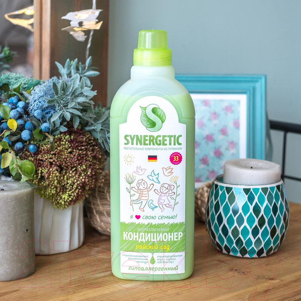 Изображение товара Кондиционер для белья Synergetic Биоразлагаемый. Райский сад (1л)