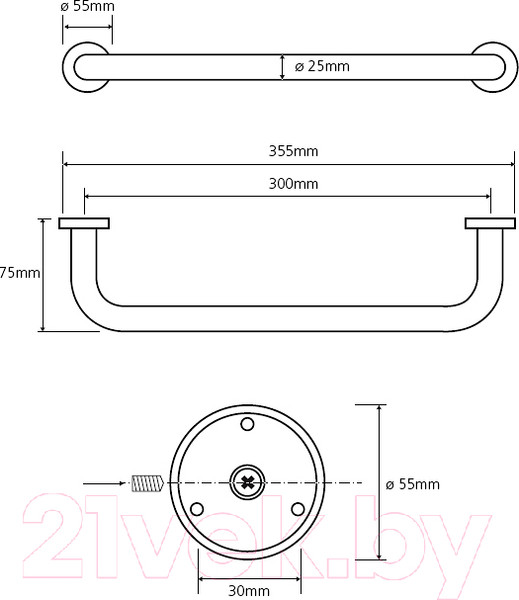 Изображение товара Поручень Bemeta Neo 102307015