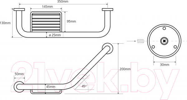 Изображение товара Поручень Bemeta Omega 102307032
