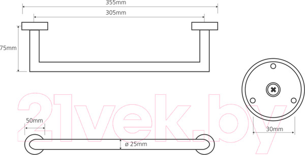 Изображение товара Поручень Bemeta Omega 104307611