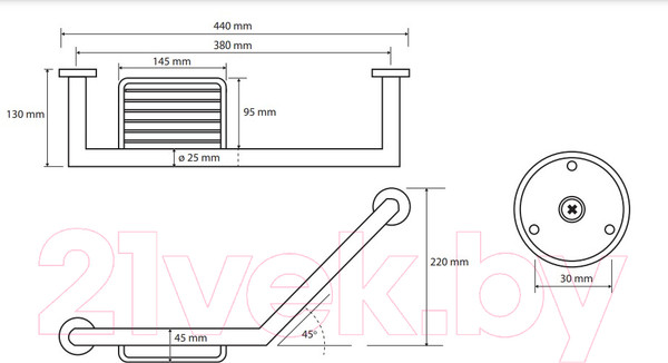 Изображение товара Поручень Bemeta Omega 104307631