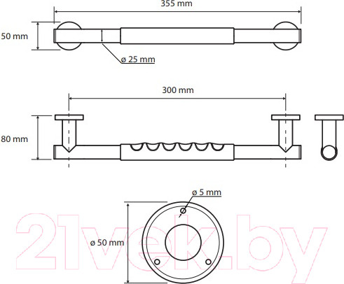 Изображение товара Поручень Bemeta Omega 104507661