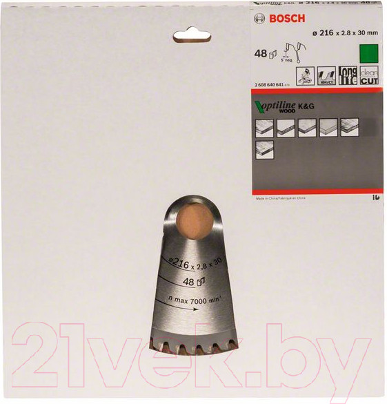 Изображение товара Пильный диск Bosch 2.608.640.641