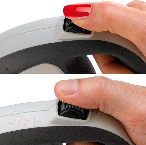 Изображение товара Поводок-рулетка Ferplast Flippy Tech Tape L (5м, фиалковый)