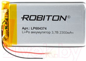 Изображение товара Аккумулятор Robiton LP604374