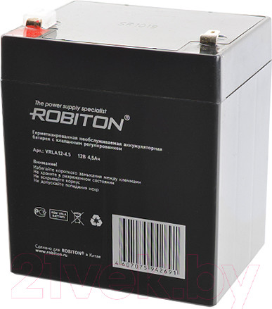 Изображение товара Аккумуляторная батарея Robiton VRLA12-4.5