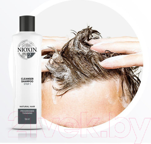 Изображение товара Набор косметики для волос Nioxin Система 2 шампунь 150мл+кондиционер 150мл+маска 40мл