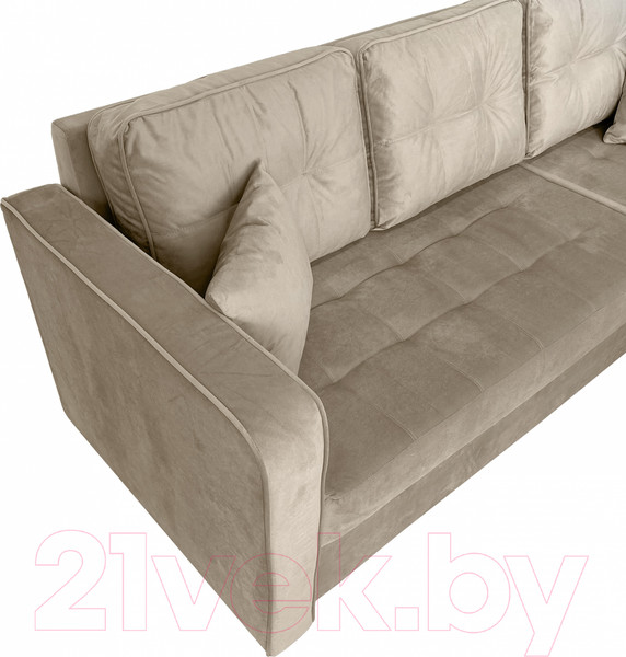 Изображение товара Диван угловой Аквилон Фаворит НПБ (бинго бежевый)