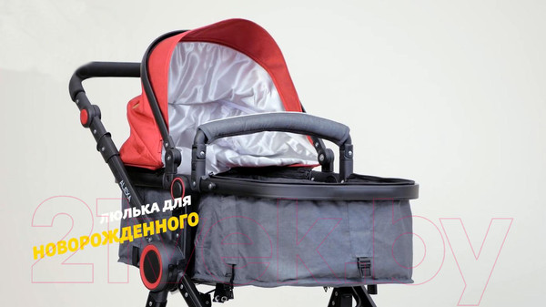 Изображение товара Детская универсальная коляска Lorelli Alexa 3 в 1 Opaline Grey Elephants / 10021292185