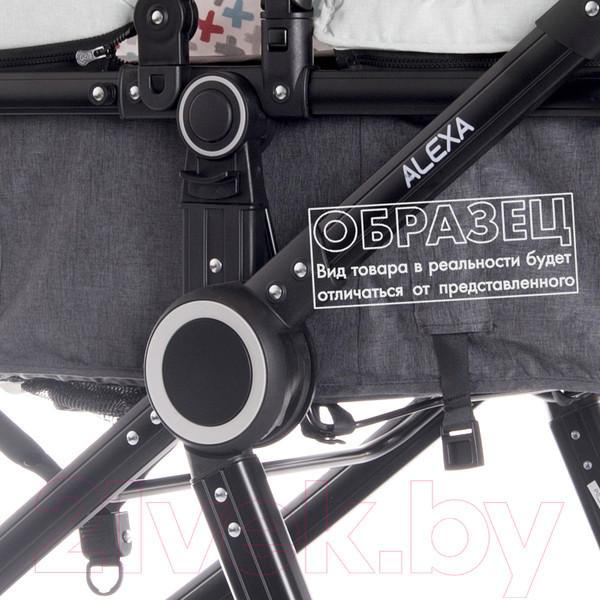 Изображение товара Детская универсальная коляска Lorelli Alexa 3 в 1 Opaline Grey Elephants / 10021292185