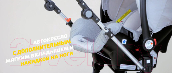 Изображение товара Детская универсальная коляска Lorelli Lora 3 в 1 Candy Pink / 10021282189