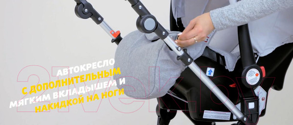 Изображение товара Детская универсальная коляска Lorelli Lora 3 в 1 Candy Pink / 10021282189