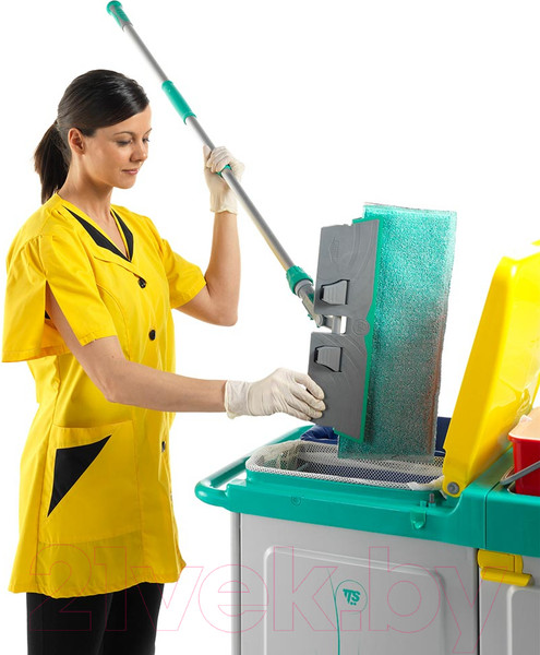 Изображение товара Моп для швабры TTS Trilogi Wet 00AA9000BV (зеленый/голубой)