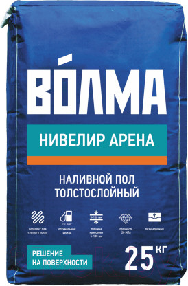 Изображение товара Самонивелирующаяся смесь Волма Нивелир Арена (25кг)