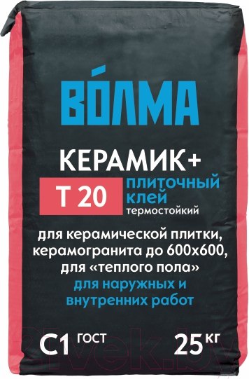 Изображение товара Клей для плитки Волма Керамик плюс (25кг)
