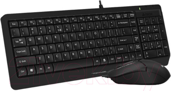 Изображение товара Комплект клавиатура и мышь A4Tech Fstyler F1512 (черный)