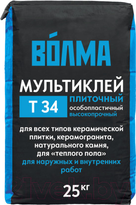 Изображение товара Клей для плитки Волма Мультиклей (25кг)