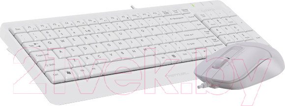 Изображение товара Комплект клавиатура и мышь A4Tech Fstyler F1512 (белый)