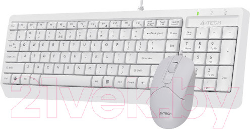 Изображение товара Комплект клавиатура и мышь A4Tech Fstyler F1512 (белый)