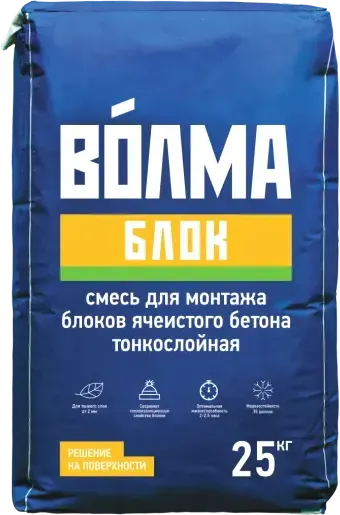 Изображение товара Клей для блоков Волма Блок (25кг)