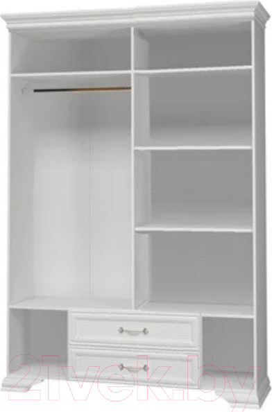 Изображение товара Шкаф Bravo Мебель Грация ШР-4 2 ящика (белый)