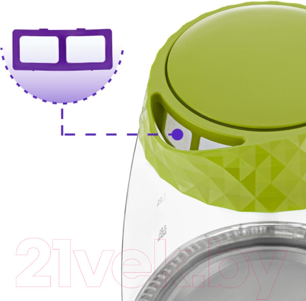 Изображение товара Электрочайник Kitfort KT-6123-2 (салатовый)