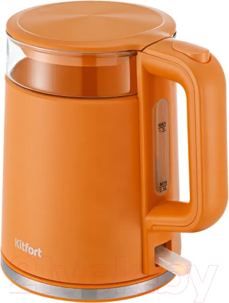 Изображение товара Электрочайник Kitfort KT-6124-4 (оранжевый)