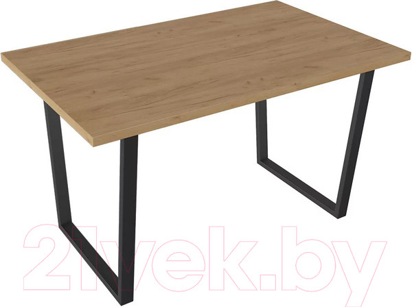 Изображение товара Обеденный стол ТриЯ Даллас тип 1 (черный/дуб крафт золотой)