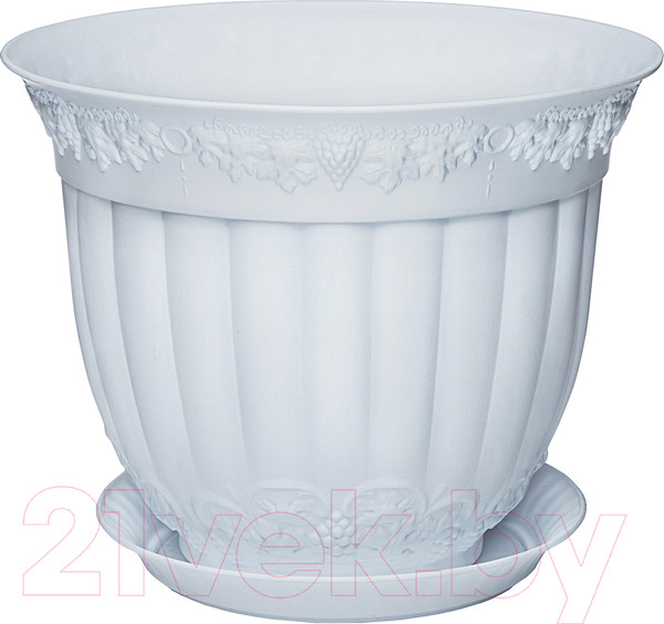 Изображение товара Вазон Эльфпласт Флора ЕР216 (9.5л, белый)