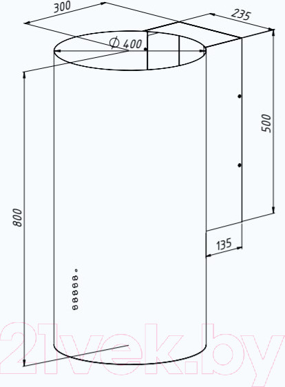 Изображение товара Вытяжка коробчатая Akpo Balmera Eco WK-4 (черный)