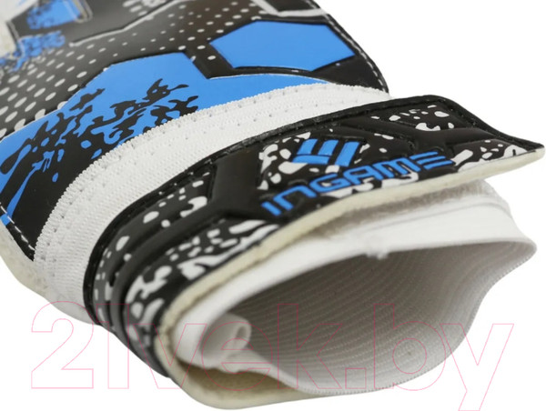 Изображение товара Перчатки вратарские Ingame Freestyle IF-702 (р.6, черный/голубой)