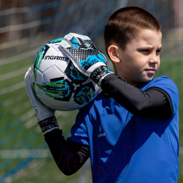 Изображение товара Перчатки вратарские Ingame Freestyle IF-702 (р.6, черный/голубой)