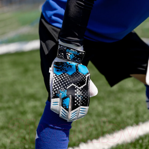 Изображение товара Перчатки вратарские Ingame Freestyle IF-702 (р.6, черный/голубой)