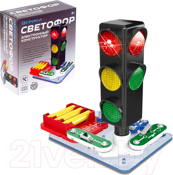 Изображение товара Конструктор электромеханический Эврики Светофор / 4833041