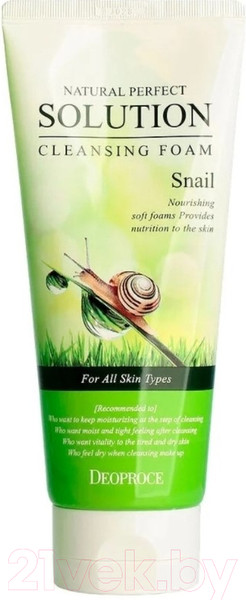Изображение товара Пенка для умывания Deoproce Natural Perfect Solution Snail (170мл)