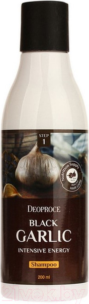 Изображение товара Шампунь для волос Deoproce Rinse Black Garlic Intensive Energy (200мл)