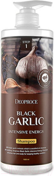 Изображение товара Шампунь для волос Deoproce Rinse Black Garlic Intensive Energy (1л)
