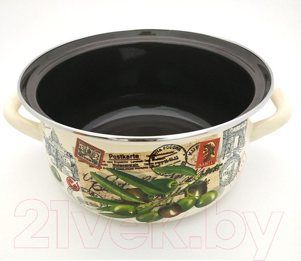 Изображение товара Набор кастрюль КМЗ Римские каникулы Экстра (3шт, слоновая)