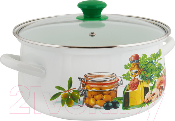 Изображение товара Набор кастрюль КМЗ Сицилия 1 Экстра (3шт, белый)