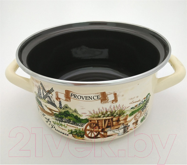 Изображение товара Набор кастрюль КМЗ Травы Прованса 1 Экстра (3шт, слоновая)