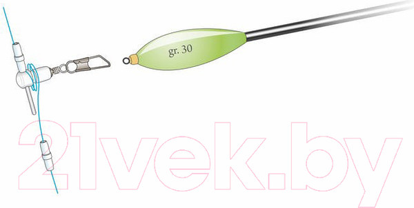 Изображение товара Набор карабинов рыболовных Stonfo Stop / 307G (3шт, 0.5г)