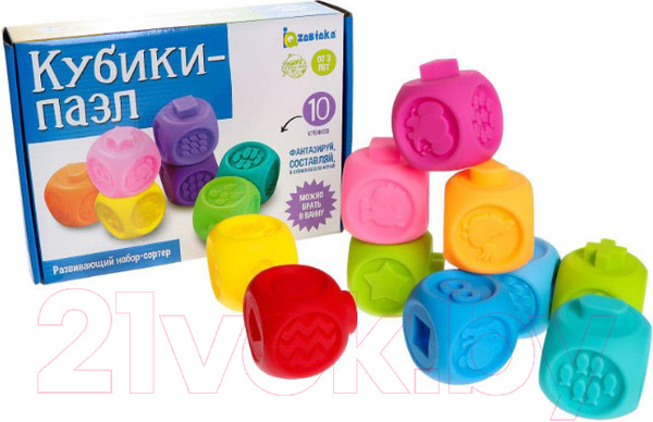 Изображение товара Развивающая игрушка Zabiaka Кубики-пазлы / 5799981