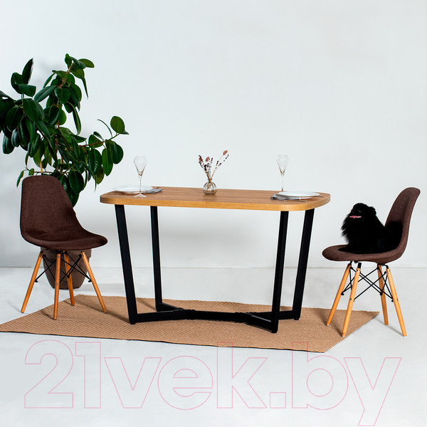 Изображение товара Подстолье Millwood Мюнхен 120x70 (черный металл)