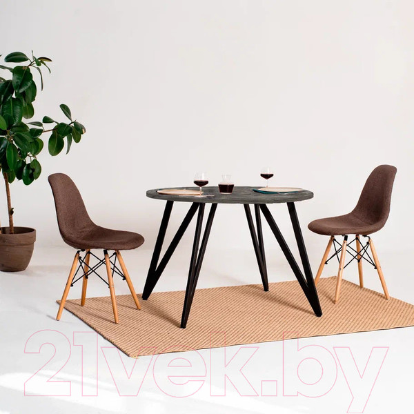 Изображение товара Подстолье Millwood Женева 2 (черный металл)