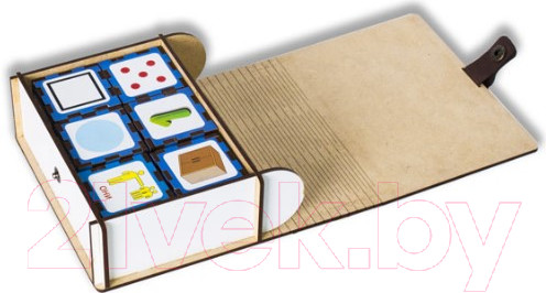 Изображение товара Развивающая игрушка Деревянный город Кубики. Конструктор фразовый / Л032-АNT